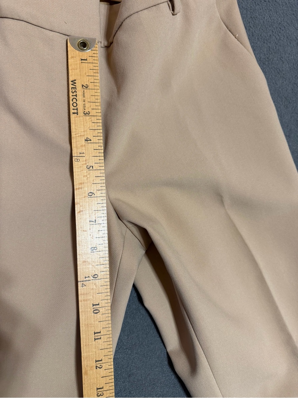 Talbots Womens Hampshire Ankle Pants Tan Stretch Mid Rise Career Sz 4 NWT - Picture 9 of 16